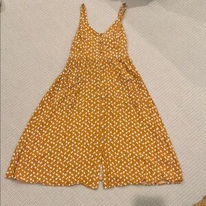 New Look Orange Polka Dot Midi Dress